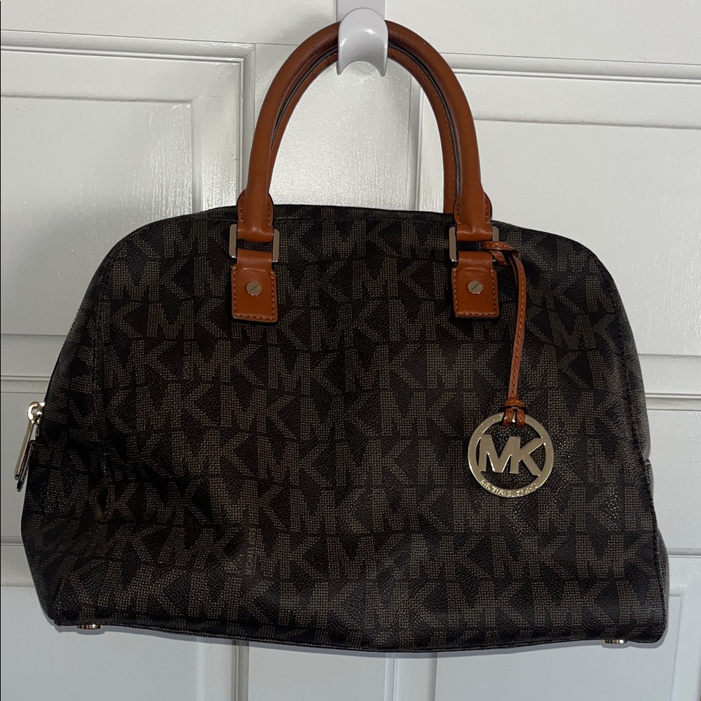 Michael Kors Dark Brown Signature Satchel